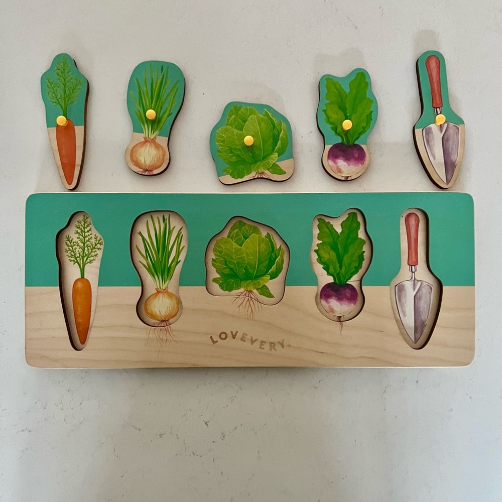 Lovevery wooden Community Garden Puzzle